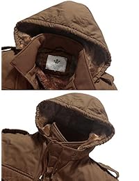WenVen - Chaqueta con capucha para hombre