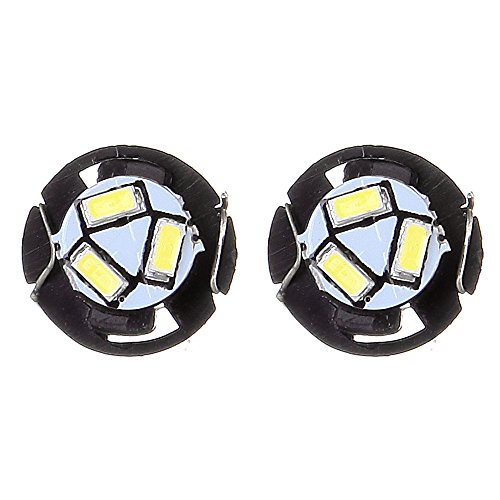 image for CCIYU 10 Pack White T5 Neo Wedge 3 SMD Led Bulbs A/C Climate Control L