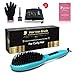 Gisala Metal Ceramic Heater Hair Straightening Brush,Auto Lock,Anti Scald,Zero Damage,Adjustable Temperature,Instant Heat Up Professional Hair Straightener(Cyan) by Gisala