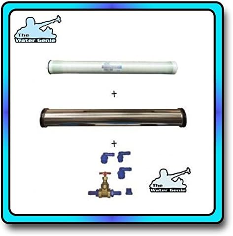 Water Genie 4040 ULP RO Membrane + Stainless Steel housing Package