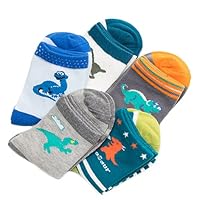 Boys Kids Dinosaur Cotton Casual Athletic Socks 3-12Y