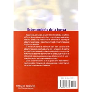 Entrenamiento De La Fuerza/ Strength Training for Sport (Spanish Edition)
