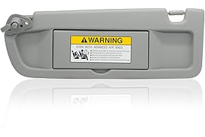 CRAZYPARTS Left Driver Side Sun Visor Replacement Compatible with Honda Civic 2006 2007 2008 2009 2010 2011 Replaces# 83280-SNA-A01ZC Color Clear Gray