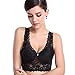 Manstore Women's All Over Sheer Lace Bralette Soft Wire Free Sleep Padded Bra Everyday Bra