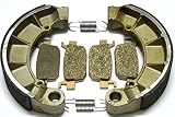 Master Chen Rear Brake Shoes Front Pads for Honda Rubicon foreman 500 TRX500 FA FGA FA415F H343R
