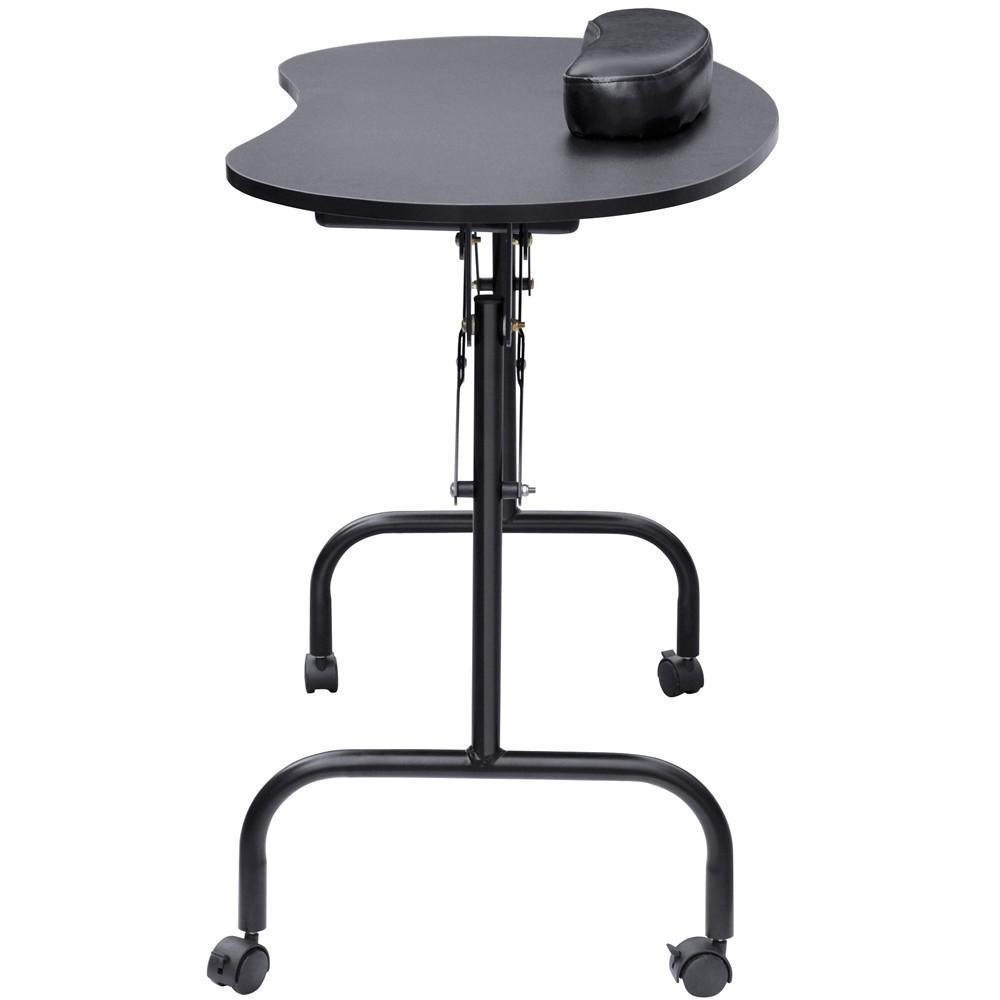 Yaheetech Portable & Foldable White Manicure Nail Table Station Desk Spa Beauty Salon Equipment