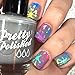 Whats Up Nails - Splatters Vinyl Stencils for Nail Art Design (2 Sheets, 24 Stencils Total)