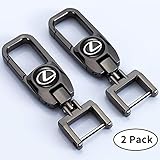 Goshion 2 Pack Car Logo Keychain Suit for Lexus Key Chain Keyring Family Present for Man and Woman
