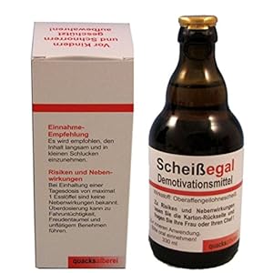 quacksalberei Witzige Bierflasche“Scheißegal“, Bier 0,33 l