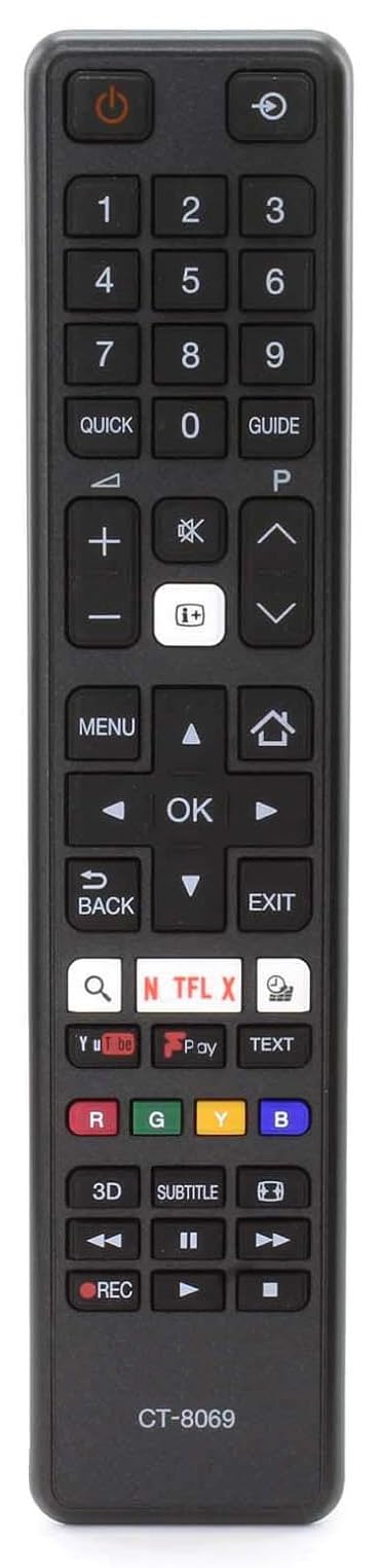 CT-8069 CT8069 Universal Remote Control Compatible for Toshiba 43L3753DB 43U5766DB CT-8053 CT8053 TV Controller