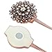 Curtain Tiebacks,Kisstaker 1 Pair Crystal Magnetic Curtain Tiebacks Tie Back Clips Holdbacks Buckle Decorative Drapes (Bronze)