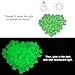 Sunnest 100Pcs Glow in the Dark, Decorative Garden Pebbles for Walkways/Garden/Path/Fish Tank/Aquarium (Green)