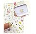 Hosaire Sticker 6 Sheet Cute Cartoon Cat Transparent Calendar Diary Book Sticker Scrapbook Diary Album Phone Sticker Planner Decoration