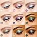 Glitter Eyeshadow Palette,6 Colors Sparkle Eye Shadow Shimmer Ultra Long Lasting Makeup Palette Set Gold-Highly Pigmented (Type-06)