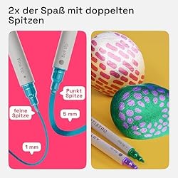 ARTISTRO 24 Metallic Dual-Tip Acrylic Paint Markers