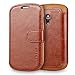 Galaxy S3 mini Case Wallet,Mulbess [Layered Dandy][Vintage Series][Coffee Brown] - [Ultra Slim][Wallet Case] - Leather Flip Cover With Credit Card Slot for Samsung Galaxy S3 mini i8190