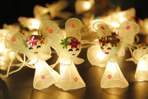 Thai String Lights Handmade 20 White Angel Cute String Lights Wedding Hanging Party Bedroom Fairy Lights Indoor String Lights