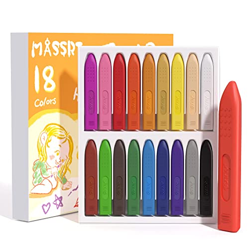 Crayones jumbo ergonomicos lavables para niños (18 colores)