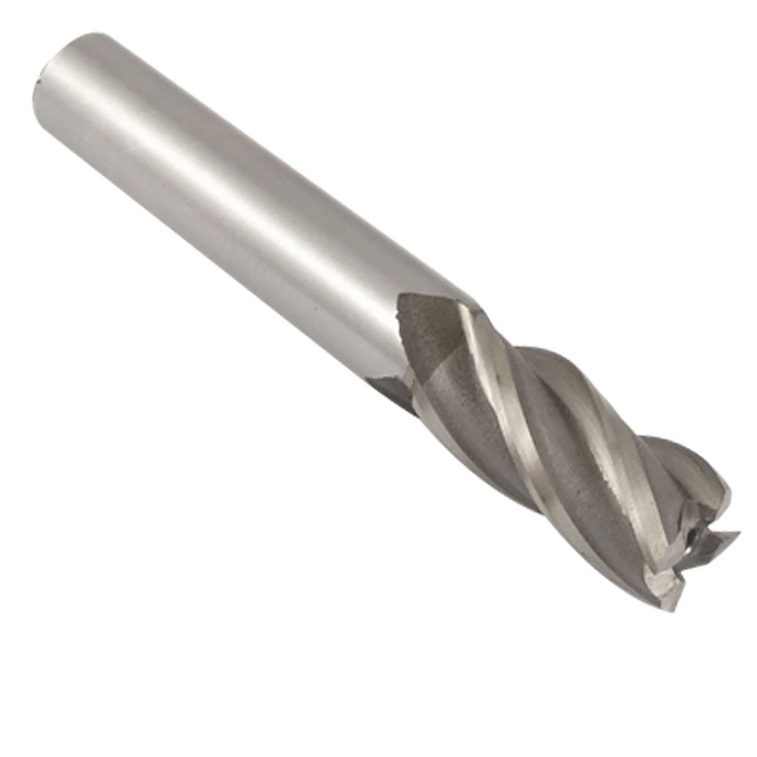 sourcing map 4 Flutes Straight Shank End Mill Milling Cutter Gray 12x13x35x84mm