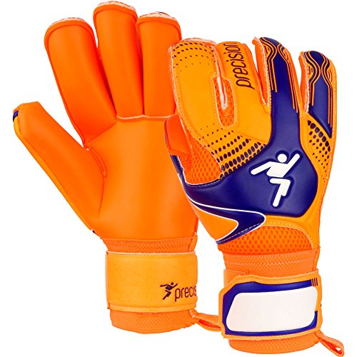image for Precision GK Fusion X Flash Roll Goalkeeper Gloves Size 10, mens, Oran