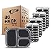 Freshware Meal Prep Containers [25 Pack] 3 Compartment with Lids, Food Storage Containers, Bento Box, BPA Free, Stackable, Microwave/Dishwasher/Freezer Safe (24 oz)