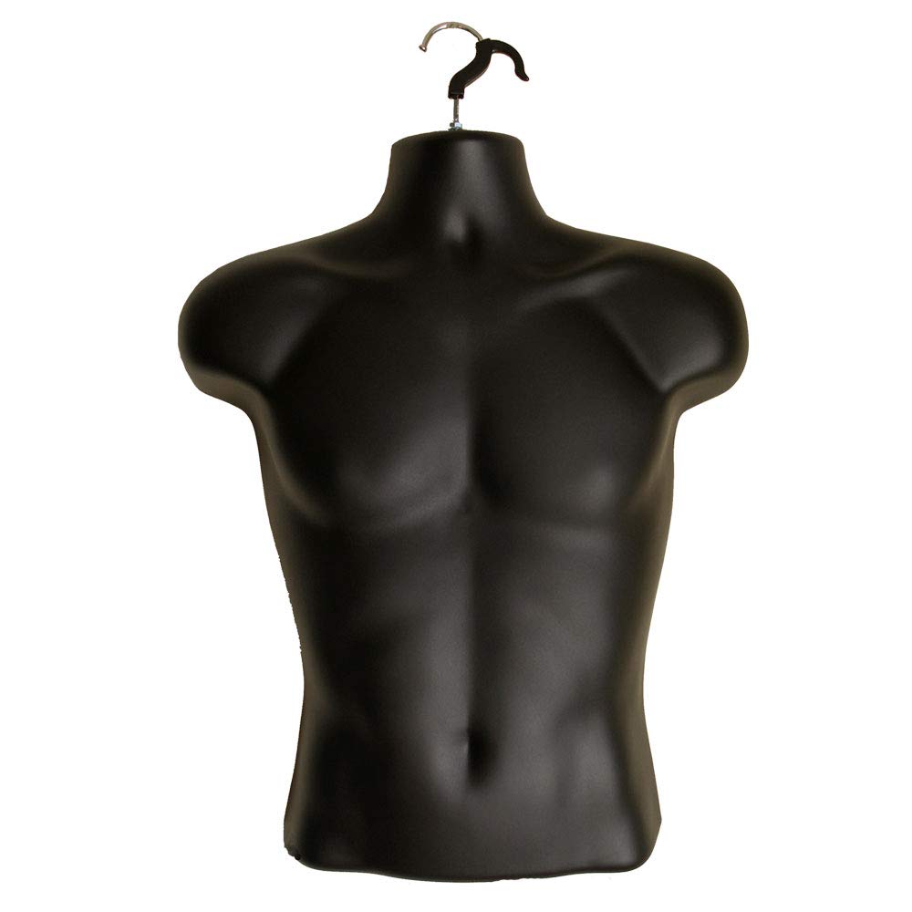 Buy 20Pack Male Mannequin Torso, Dress Form Hollow Back Body or T