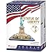 CubicFun 3D Puzzle Small US Architectural Building Model Kits Collection Toy, Pack of 2, The Empire State Building and Statue of Liberty in ONE Set