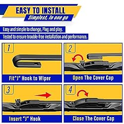 3 wipers Replacement for 2013-2016 Mazda