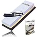 Knife Sharpening Stone kit - Whetstone With Black silica non-slip Base - Free Sharpening Stabilizer Knife Angle Guide - Premium Two Sided #1000 & #3000 Corundum Global Best sharpener