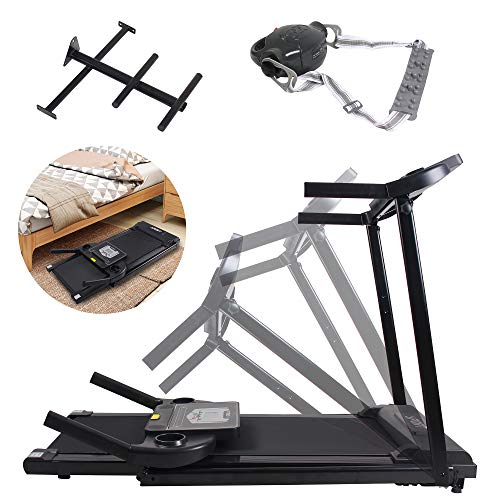 OUTDOOR DIAMOND 50\'\'Folding Treadmill Easy Assembly Fitness Motorized Running Machine LCD Display Hi-Fi Audio 2.0 HP Power-Low Noise for Home Use with Massager Belt