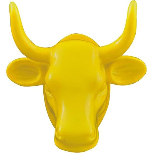Cowparade Cabeza Iman, amarillo - Cow Parade #49805: Amazon.es: Hogar