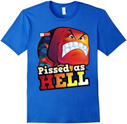 Men's PissedConsumer Pissy Mood Short Sleeve Relaxed Cotton TShirt XL Royal Blue