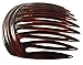 Parcelona French Arch 2 Pieces Celluloid Tortoise Shell 9 Teeth Hair Side Comb Pair