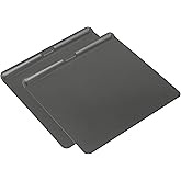 GoodCook AirPerfect 16" x 14" Nonstick Steel Insulated Cookie Sheets, No-Burn Baking Sheets with Large Handles, Set of 2, Gra