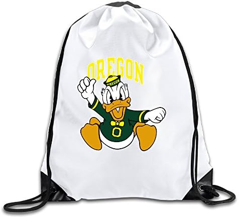 University Of Oregon Uo Oregon Ducks Logo Men's Women's Shoulder Drawstring Bag Backpack String Bags School Rucksack Gym Handbag