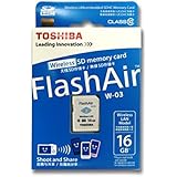 Toshiba Flash Air 16GB Class 10 Wireless Memory Card / Wifi SD Card