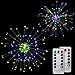 LED Firework Fairy Lights,8 Modes Dimmable Led String Lights with Remote Control,150 LEDs Decorative Hanging Starburst Lights for Parties,Home,Outdoor Decoration (2 Pack, Colored)