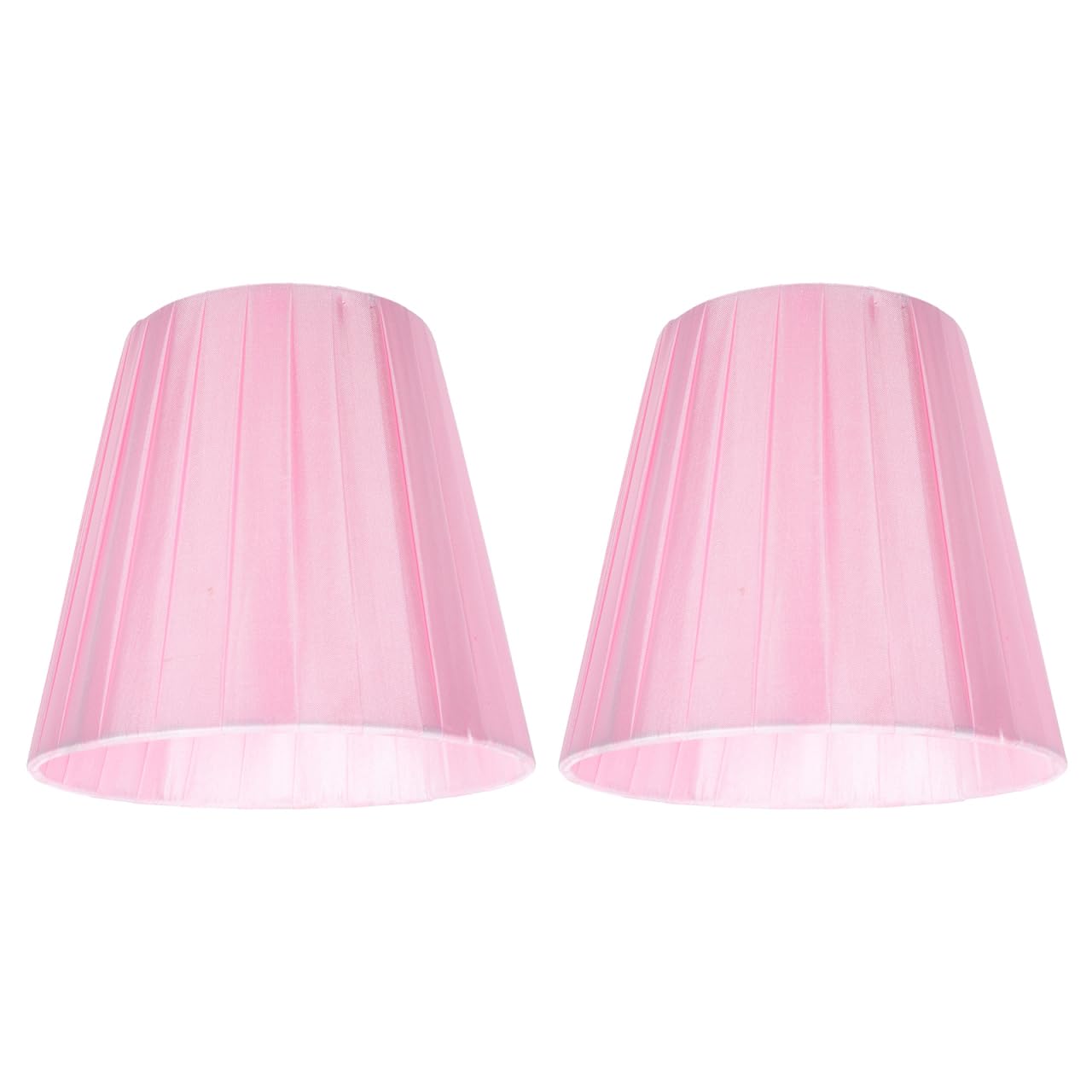 Lurrose Fabric Lamp Shade 5.5 Inch Clip-on Replacement for Indoor Table Floor and Ceiling Lamps Soft Translucent Sheer Cloth Cover for Home Lighting Accessories