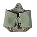 Unigear Half Face Lower Mask Foldable Mesh Adjustable Tactical Metal Steel Mask for Airsoft/Hunting/Paintball/Shooting (OD-Green-1)