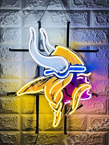Desung 20"x16" Minnesota Sports Team Viking Neon Sign Light (MultipleSizes) HD Vivid Printing Tech Handmade Man Cave Beer Bar Pub Lamp VD24 - Thumbnail 3