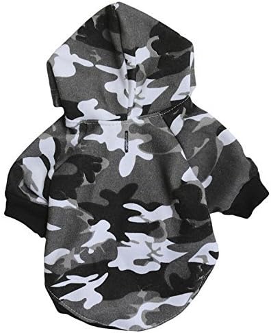 Pet Clothes,Dog Hoodie Pet Apparel Shirt Puppy Cotton Coat Clothing for Small Dog Green Camouflage,Small Size