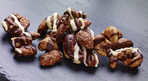BobbySue's Nuts Its Raining Chocolate 8oz Jar, All Natural Nut Mix of Almonds, Pecans, and Cashews - Thumbnail 2