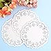 DECORA 4.5 inch White Round Paper Lace Doilies for Wedding Tableware Decoration 200pcs
