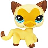 CFCLLBR #3573 Mini Pet Toys Brown Heart Face Short Hair Cat Animal Figure
