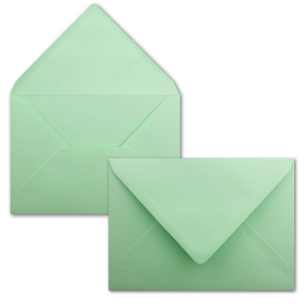 FarbenFroh by GUSTAV NEUSER envelopes in mint green - 25 pieces - DIN C5 envelopes 22.0 x 15.4 cm - wet glue without window - Christmas, greeting cards - FarbenFroh series