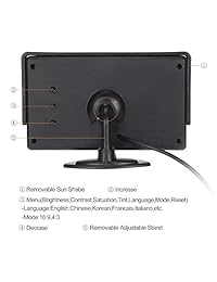 RAAYOO   Cámara de visión trasera para coche con pantalla LCD TFT a color de 4,3"