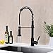 GICASA Semi-Pro Kitchen Faucet, Durable and Sturdy Pull Out Kitchen Faucet with Sprayer, Oil Rubbed Bronze Sink Faucet