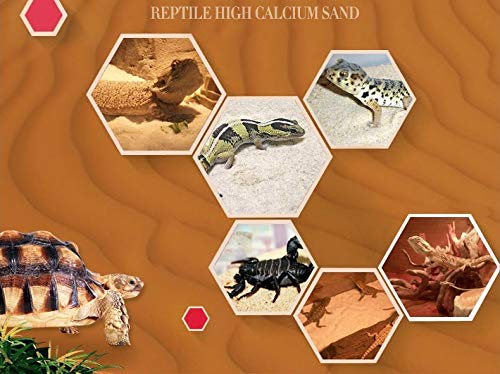 PETSOOO NC-02 RED 1.8kg Reptile Calcium Sand, Natural Odorless Pet Climbing Sand for Lizard Spider Snake Gecko Scorpoin