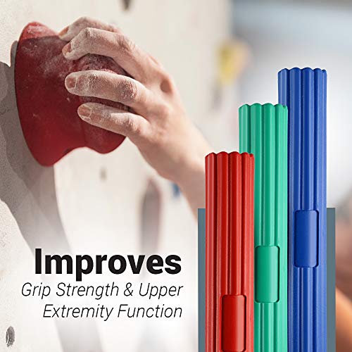 LoGest Twist Hand Exerciser Bars 3 Piece Flexible Bars Strengthener