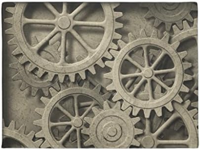 Steampunk Cogwheels Doormat Rubber Front Door Mats Home Decorative Floor Mat Outside Inside 16 x24"